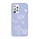 Enjoy Smile Pattern Matte TPU Case Phone Accessory for Samsung Galaxy A32 5G - Purple Samsung Cases Mobile