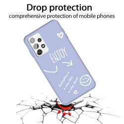 Θήκη Σιλικόνης TPU με Σχέδια για Samsung Galaxy A32 5G - Μωβ Θήκη Σιλικόνης TPU με Σχέδια για Samsung Galaxy A32 5G - Μωβ