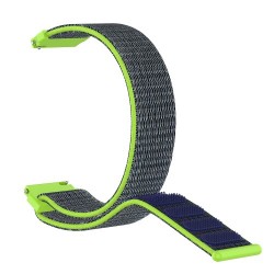 22mm Width R800 Loop Fastener Nylon Weaven Smart Watch Replacement Strap for Samsung Galaxy Watch 46mm - Blue / Green 22mm Width R800 Loop Fastener Nylon Weaven Smart Watch Replacement Strap for Samsung Galaxy Watch 46mm - Blue / Green