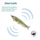 LIXADA 7.1 in / 2.2 oz Trout Slide Bait Fishing Lures 3D Eyes Artificial Baits with Treble Hook - Type 2 Gadgets - Toys - Hobby