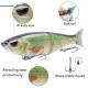 LIXADA 7.1 in / 2.2 oz Trout Slide Bait Fishing Lures 3D Eyes Artificial Baits with Treble Hook - Type 2 Gadgets - Toys - Hobby