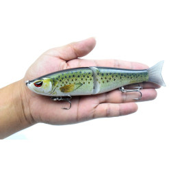 LIXADA 7.1 in / 2.2 oz Trout Slide Bait Fishing Lures 3D Eyes Artificial Baits with Treble Hook - Type 5