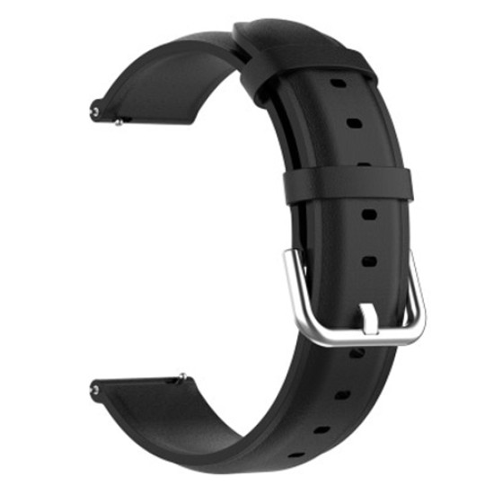 22mm Genuine Leather Watch Strap Band for Huawei Watch GT 2 Pro/Watch 3/Watch 3 Pro - Black Gadgets - Toys - Hobby