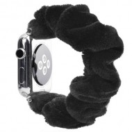 Υφασμάτινο Μπρασελέ για Apple Watch Series 6 SE 5 4 44mm / 3 2 1 42mm - Μαύρο