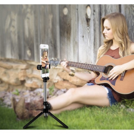 TX-10 Selfie Stick Tripod Extendable Bluetooth Selfie Stick with Remote Control - Pink Holders & Docks