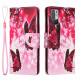 Folio Flip Pattern Printing Leather Phone Wallet Stand Case with Lanyard for Xiaomi Redmi Note 10 5G/Poco M3 Pro 4G/Poco M3 Pro 5G - Red Butterfly XIAOMI Cases Mobile