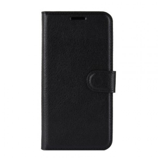 Litchi Skin Wallet Leather Stand Case for Xiaomi Redmi 7 / Redmi Y3 - Black XIAOMI Cases Mobile