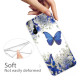 Pattern Printing Soft TPU Phone Case for Xiaomi Redmi 9A - Blue Butterfly XIAOMI Cases Mobile