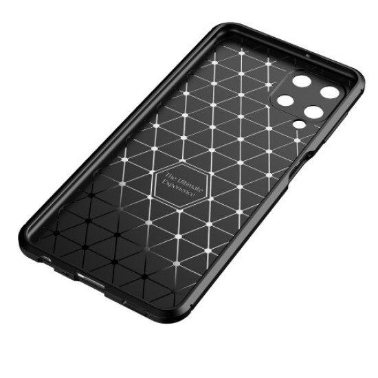 Θήκη Σιλικόνης TPU Carbon Fiber Brushed για Samsung Galaxy A22 4G (EU Version) - Μαύρο Samsung Θήκες Κινητών