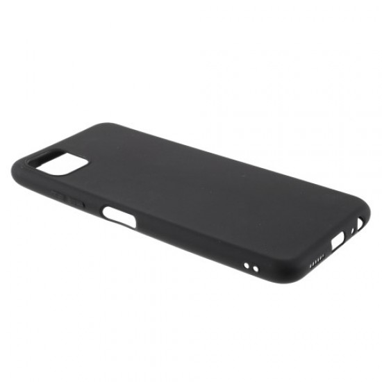 Double-sided Matte TPU Mobile Phone Case Protector Cover for Samsung Galaxy A22 5G (EU Version) - Black Samsung Cases Mobile