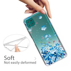 Θήκη Σιλικόνης TPU για Samsung Galaxy A22 5G (EU Version) - Μπλε Λουλούδια Θήκη Σιλικόνης TPU για Samsung Galaxy A22 5G (EU Version) - Μπλε Λουλούδια