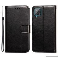 Δερμάτινη Θήκη Πορτοφόλι με Βάση Στήριξης για Samsung Galaxy A22 4G (EU Version) - Μαύρο