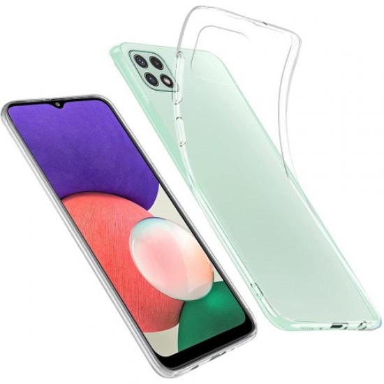 Θήκη Σιλικόνης TPU Λεπτή για Samsung Galaxy A22 5G (EU Version) - Διάφανο Samsung Θήκες Κινητών