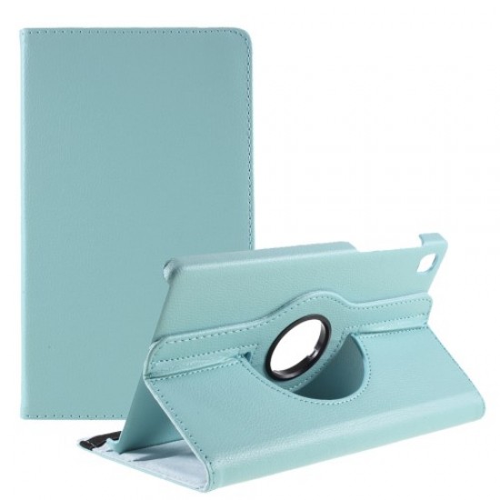Swiveling Stand Design Litchi Texture Leather Tablet Cover Case for Samsung Galaxy A7 Lite 8.7-inch T220 / T225 - Light Blue Samsung Cases Mobile Tablet