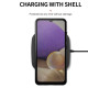 Θήκη Σιλικόνης TPU Ενισχυμένη (Όψη Twill) για Samsung Galaxy A32 4G (US Version) - Μαύρο Samsung Θήκες Κινητών