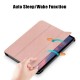 Δερμάτινη Θήκη Βιβλίο TriFold με Βάση Στήριξης για iPad Pro 11-inch (2021)/(2020)/(2018)/Air (2020) - Ροζέ Χρυσαφί Apple Θήκες Tablet