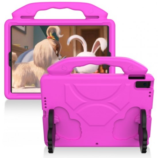 Shockproof Thumb Kickstand EVA Tablet Case for iPad 10.2 (2020)(2019)/iPad Pro 10.5-inch (2017)/iPad Air 10.5 inch (2019)/iPad Pro 11-inch (2018) - Rose Apple Cases Tablet