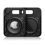 Punk Style TPU Cover Case for Apple AirTag - Black