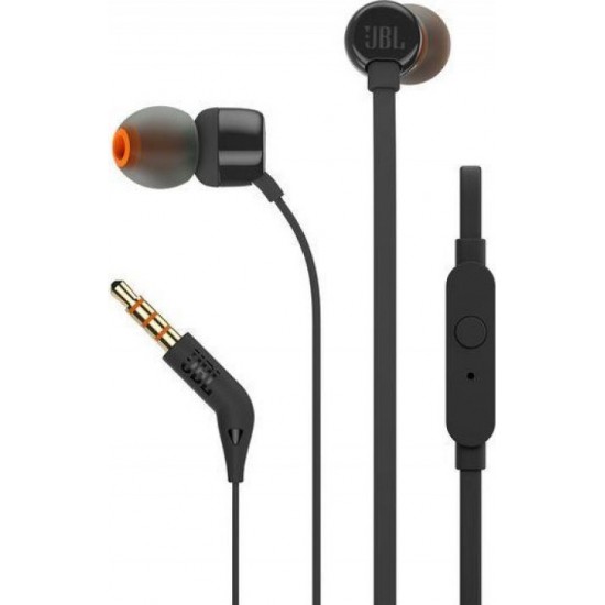 JBL T110 In-Ear Headset 3,5mm JBLT110BLK - Black Headsets