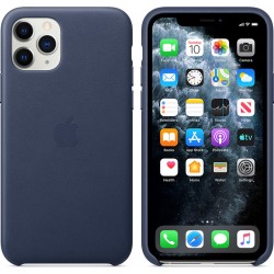 Apple Leather Case for iPhone 11 Pro - Midnight Blue