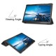 Stylish Tri-fold Leather Cover for Lenovo Tab M10 FHD REL TB-X605FC - Black Lenovo Cases Mobile Tablet