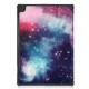 Pattern Printing Leather Tri-fold Tablet Flip Cover for Lenovo M10 FHD REL TB-X605FC - Starry Sky Lenovo Cases Mobile Tablet