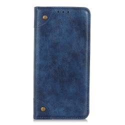 Crazy Horse Auto-absorbed Split Leather Wallet Case for Nokia 8.3 5G - Blue