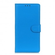 Litchi Skin Texture Wallet Leather Stand Protective Shell for OnePlus 8T - Blue