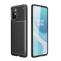 Θήκη Σιλικόνης TPU Carbon Fiber Brushed για OnePlus 8T - Μαύρο