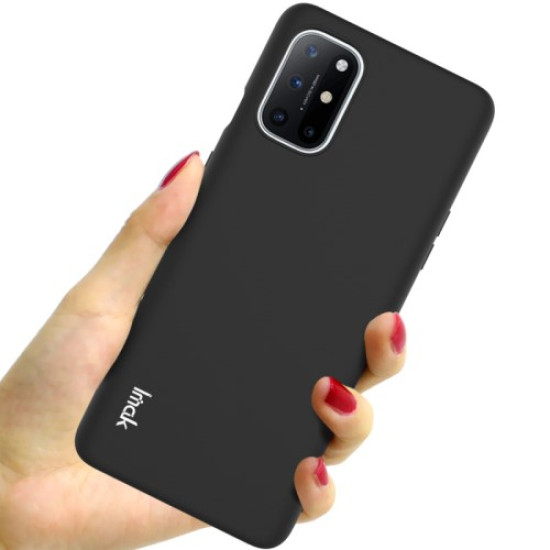 IMAK Colorful Soft Case UC-2 Series Skin-feel TPU Cover for OnePlus 8T - Black OnePlus Mobile Cases