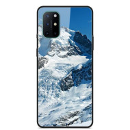 Pattern Printing Glass + TPU + PC Combo Casing Cover for OnePlus 8T - Snow Mountain