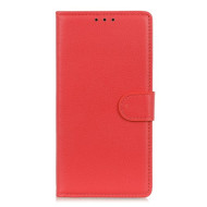 Litchi Surface Leather Mobile Phone Case for OnePlus Nord - Red