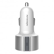NILLKIN Vigor Dual USB 17W 3.4A Car Charger for iPhone iPad Samsung LG - Silver Color