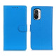 Classic Style Litchi Texture PU Leather Wallet Phone Stand Case for Xiaomi Redmi K40 Pro / Redmi K40 / Mi 11i / Poco F3 - Blue XIAOMI Cases Mobile