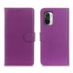 Classic Style Litchi Texture PU Leather Wallet Phone Stand Case for Xiaomi Redmi K40 Pro / Redmi K40 / Mi 11i / Poco F3 - Purple XIAOMI Cases Mobile