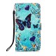 Pattern Printing Leather Wallet Stand Cover Case for Samsung Galaxy A52 5G / A52 4G - Butterfly and Heart Samsung Cases Mobile
