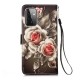 Pattern Printing Leather Wallet Stand Cover Case for Samsung Galaxy A52 5G / A52 4G - Rose Samsung Cases Mobile