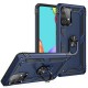 Armor Anti-fall Metal Ring Kickstand Design Hybrid PC TPU Shell for Samsung Galaxy A52 5G - Blue Samsung Cases Mobile