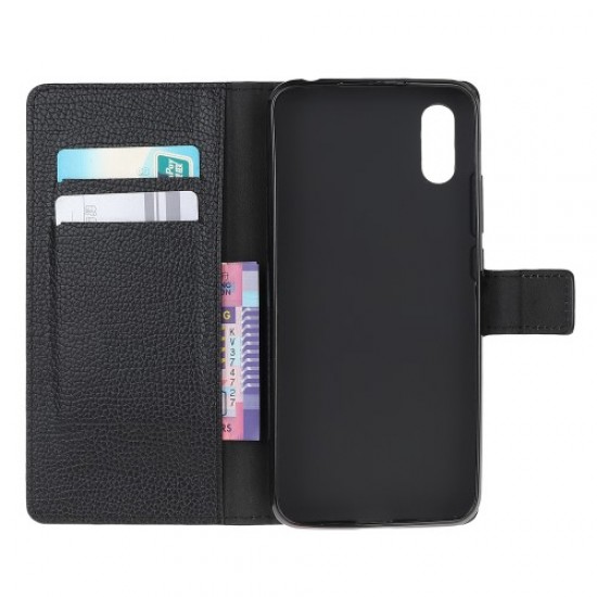 Litchi Texture Wallet Stand Leather Shell Cover for Samsung Galaxy Xcover 5 Samsung Cases Mobile