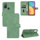 Wallet Stand Design Folio Flip Skin-touch Feeling Leather Protective Shell Phone Cover for Alcatel 1S (2021) - Green Alcatel Cases Mobile