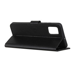 Litchi Skin Folio Flip Leather Case Protective Shell with Wallet Stand Design for Xiaomi Redmi Note 10 4G/Note 10S - Black Litchi Skin Folio Flip Leather Case Protective Shell with Wallet Stand Design for Xiaomi Redmi Note 10 4G/Note 10S - Black