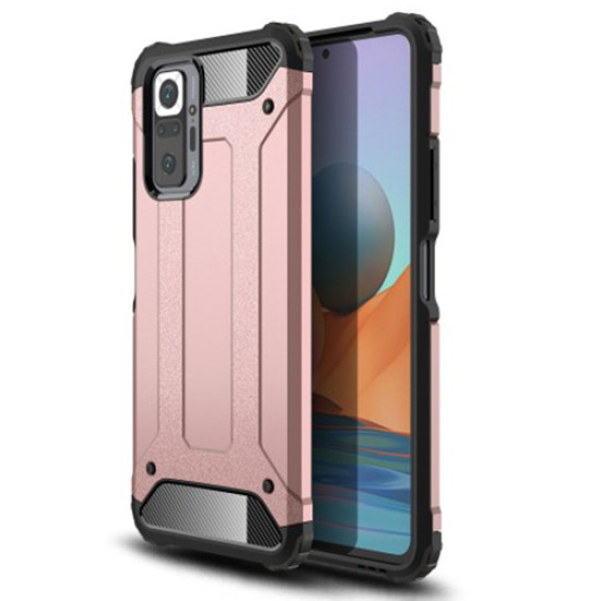 Armor Guard Four Corner Thicken Hybrid Shell Phone Protective Case for Xiaomi Redmi Note 10 Pro - Rose Gold XIAOMI Cases Mobile