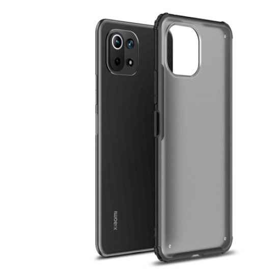 Armor Series PC + TPU Matte Hybrid Phone Case for Xiaomi Mi 11 Lite - Black XIAOMI Cases Mobile