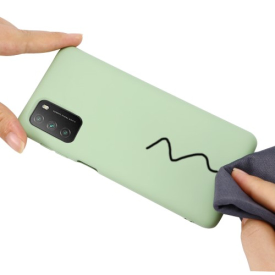 Shockproof Soft Liquid Silicone Cover Case for Xiaomi Poco M3 - Green XIAOMI Cases Mobile
