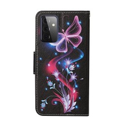 TPU + PU Leather Wallet Stand Phone Case with Lanyard for Samsung Galaxy A72 5G / A72 4G - Beautiful Butterfly TPU + PU Leather Wallet Stand Phone Case with Lanyard for Samsung Galaxy A72 5G / A72 4G - Beautiful Butterfly