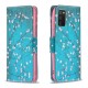 Pattern Printing Magnetic Leather Stand Wallet Phone Case Shell for Samsung Galaxy A02s (164.2x75.9x9.1mm) - Plum Blossom Samsung Cases Mobile
