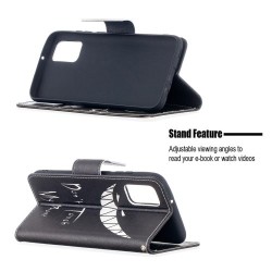 Pattern Printing Magnetic Leather Stand Wallet Phone Case Shell for Samsung Galaxy A02s (164.2x75.9x9.1mm) - Devil Grin Pattern Printing Magnetic Leather Stand Wallet Phone Case Shell for Samsung Galaxy A02s (164.2x75.9x9.1mm) - Devil Grin