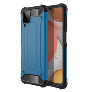 Armor Guard for Samsung Galaxy A12 Plastic + TPU Hybrid Case - Sky Blue