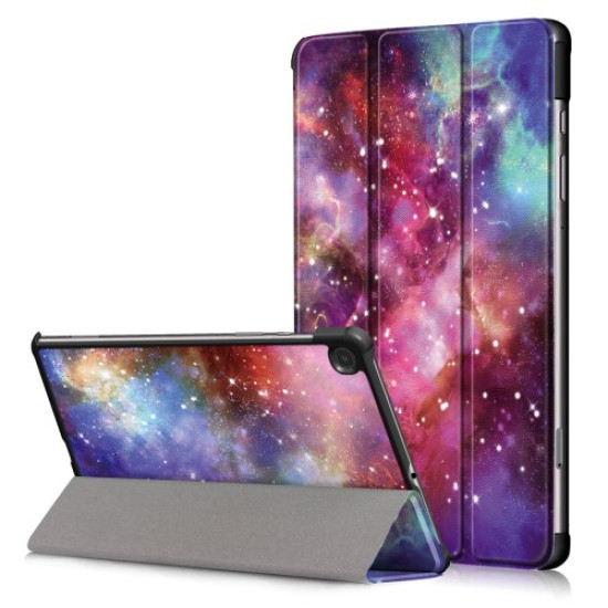 Patterned Tri-fold Stand Leather Smart Protective Tablet Case for Samsung Galaxy Tab S6 Lite P610/P615 - Galaxy Samsung Cases Mobile Tablet