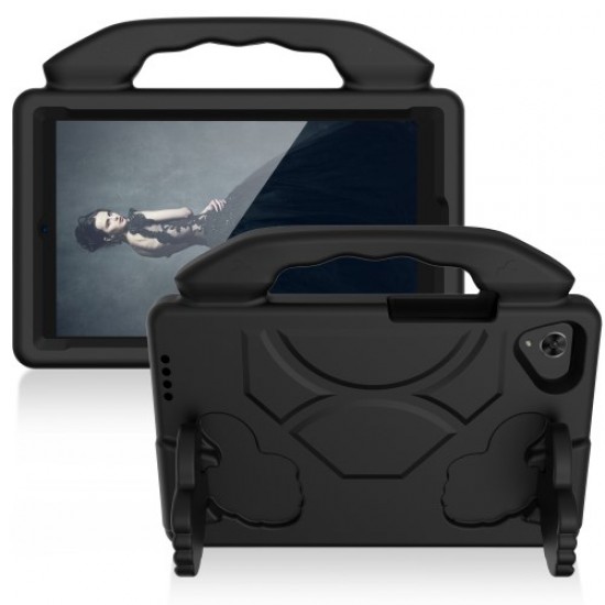 Shockproof Thumb Kickstand EVA Protective Case for Samsung Galaxy Tab A 8.0 Wi-Fi (2019) SM-T290/T295 - Black Samsung Cases Mobile Tablet